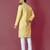 Yellow hand work men's kurta and Pajama for Mens