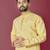 Yellow hand work men's kurta and Pajama for Mens