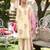 Cream premium embroidered pure gajji readymade plazzo suit