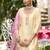 Cream premium embroidered pure gajji readymade plazzo suit