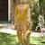 Yellow  premium embroidered pure shimmer stitched dhoti suit