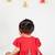 Girl red with flower embroidery with pant set