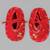 Boy red with flower gota hand embroidery with lehariya dhoti set