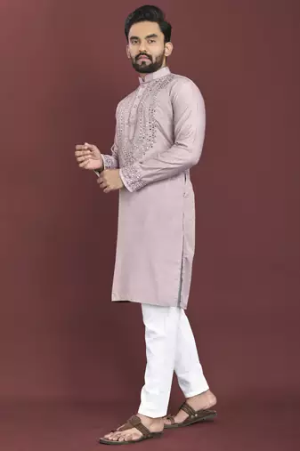 Onion original mirror work men's kurta and Pajama for Mens