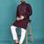 Purple original mirror work men's kurta and Pajama for Mens