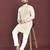 White original mirror work men's kurta and Pajama for Mens