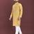 Yellow original mirror work men's kurta and Pajama for Mens