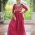 Maroon rayon kutchi gamthi work navratri kurti