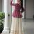 Maroon Georgette Kutchi Work Peplum Top With Cotton Flared Lehenga