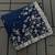 Navy Blue embroidered print Jimmy Choo Saree with stitched blouse