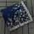 Navy Blue embroidered print Jimmy Choo Saree with stitched blouse