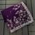 Purple embroidered print Jimmy Choo Saree with stitched blouse