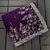 Purple embroidered print Jimmy Choo Saree with stitched blouse