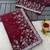 Wine embroidered print Jimmy Choo Saree with stitched blouse