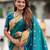 Green Maharastrian Paithani silk blend Saree