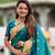 Green Maharastrian Paithani silk blend Saree