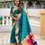 Green Maharastrian Paithani silk blend Saree