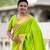 Parrot Green Maharastrian Paithani silk blend Saree