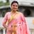 Pink Maharastrian Paithani silk blend Saree