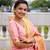 Pink Maharastrian Paithani silk blend Saree