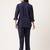 Purna cadet blue embroidered cotton co ord set