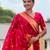 Rani Pink Maharastrian Paithani silk blend Saree