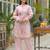 Vastramaya pinky pink embroidered cotton co ord set