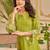 Gaurisha barf green embroidered linen blend co ord set