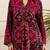 Kabool sangria magenta printed viscose rayon co ord set
