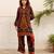 Kabool sable multicolor printed viscose rayon co ord set