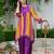 Jayti imperial multicolor printed linen blend co ord set