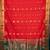 Red and green semi silk saree