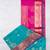 Turquoise semi silk saree