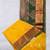Yellow and green semi silk saree