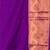 Pearl white meenakari semi soft silk saree