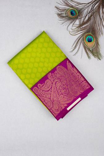 Green pure touch silk saree