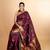 Wine purple pattu saree