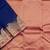 Royal blue and pink silk saree