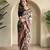 Off White silk blend Kalamkari Printed Saree