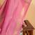 Offwhite pink raising border kanjivaram silk saree