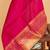 Offwhite majenta pink korvai kanchipuram silk saree