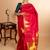 Red temple border kanjipuram silk saree
