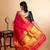 Red temple border kanjipuram silk saree