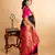 Black and pink combination silk saree. with silk mark certified