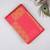 Peach borderless pure touch silk saree