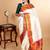 Off white kanchipuram silk saree