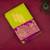 Green purple semi silk saree