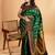 Dark green silk saree