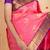 Pink korvai pure silk saree