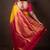 Yellow and pink pure silk saree